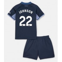 Dětský fotbalový dres Tottenham Hotspur Brennan Johnson #22 2023-24 Venkovní Krátký Rukáv (+ trenýrky)